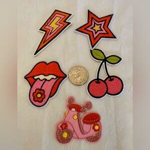 Colorful Embroidered Patch Set for Kids
